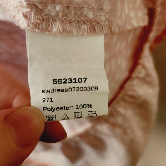 Shein Pink Petal Print Sundress Women's Size Small‎ - Picture 4 of 5